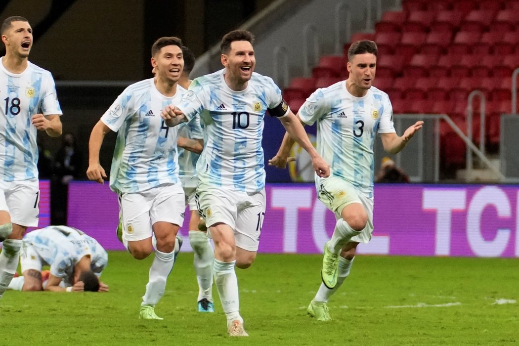 Radost Argentinců z postupu do finále Copa América
