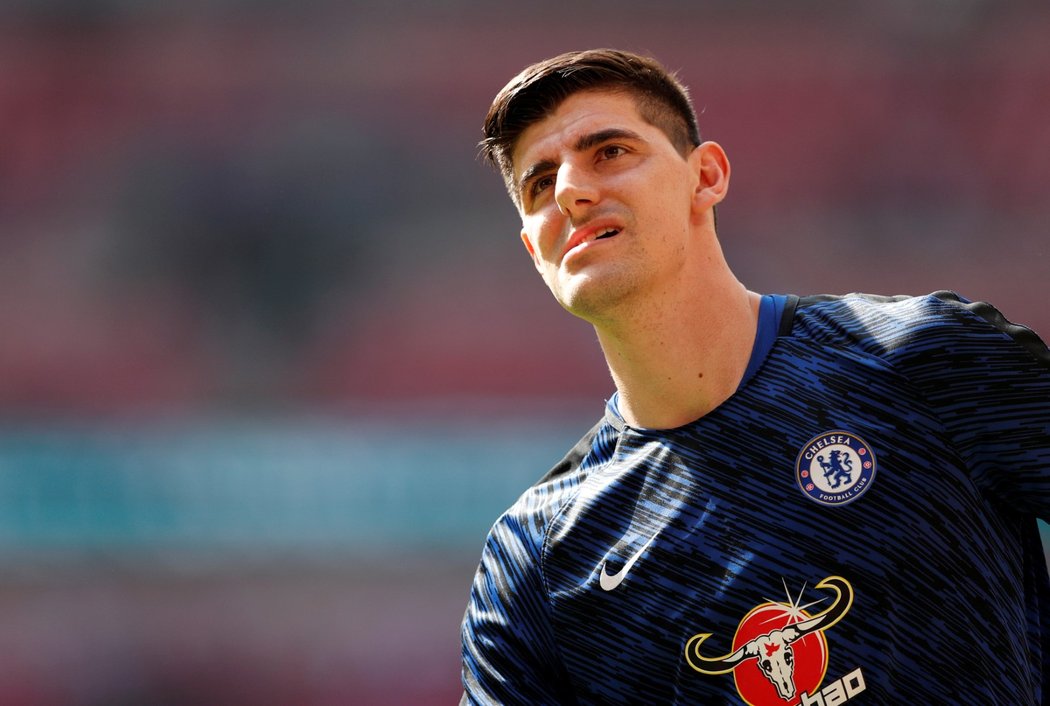 Belgický gólman Chelsea Thibaut Courtois