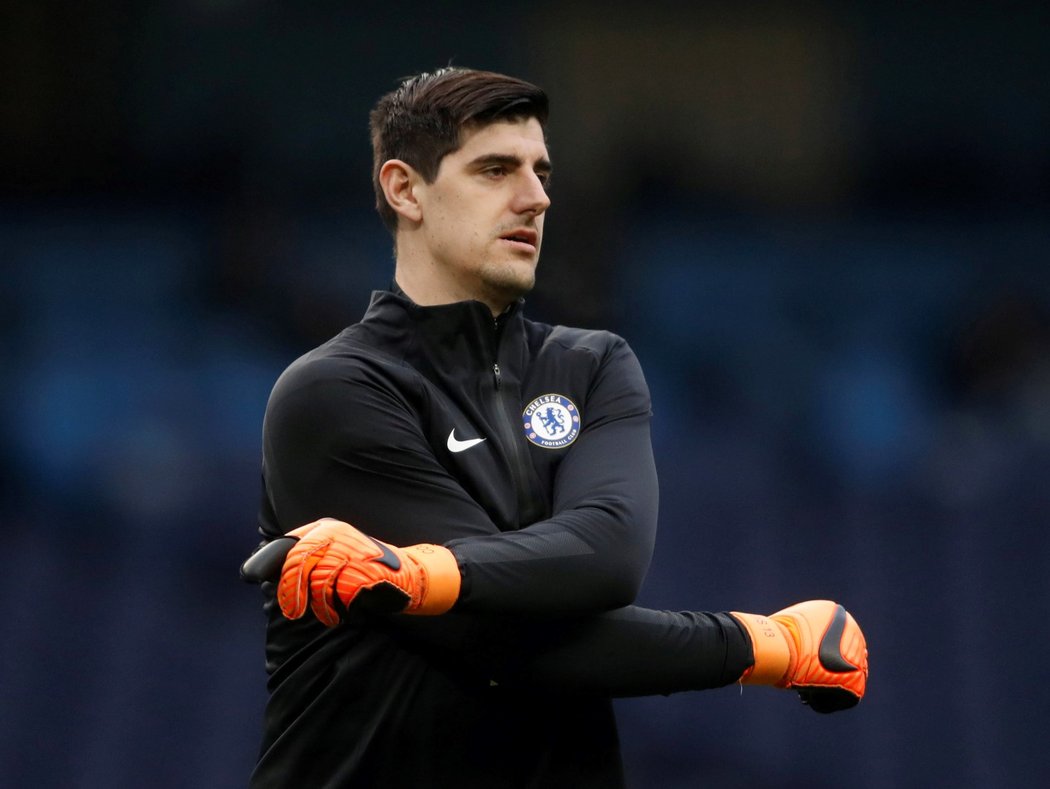 Belgický gólman Chelsea Thibaut Courtois