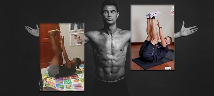Cristiano Ronaldo nastavil laťku ve své cvičící výzvě vysoko, Caster Semenyaová ale přece jen byla lepší