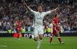 Cristiano Ronaldo se raduje z gólu do sítě Bayernu Mnichov.