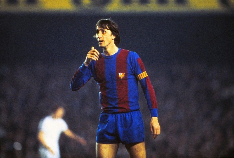 Barvy Barcelony Cruijff hájil v letech 1973-1978.