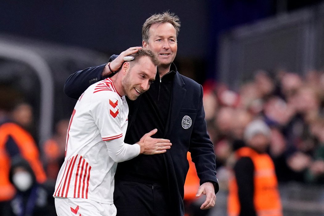 Christian Eriksen se trefil na stadionu Parken