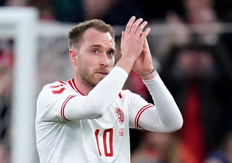 Christian Eriksen se trefil na stadionu Parken