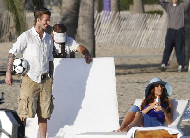 David Beckham si natáčení s krásnou Sofií Vergara evidentně užíval David Beckham si natáčení s krásnou Sofií Vergara evidentně užíval