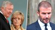 Hvězdný exfotbalista David Beckham šel uctít památku zesnulé ženy svého bývalého trenéra a legendy Sira Alexe Fergusona