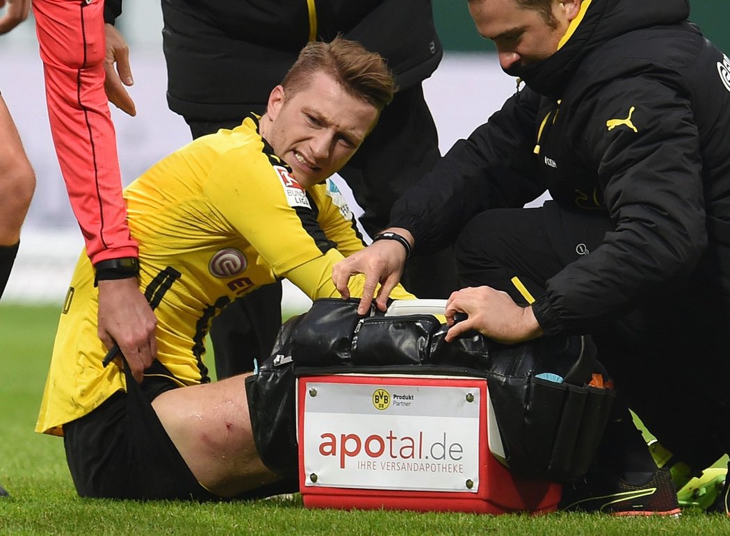 Marco Reus po zákroku Drobného