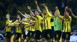 Hráči Dortmundu se radují z dalšího vítězství