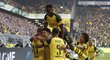 Gólová radost hráčů Dortmundu