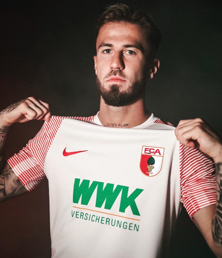 Oficiální venkovní dres Augsburgu pro sezonu 2022/23
