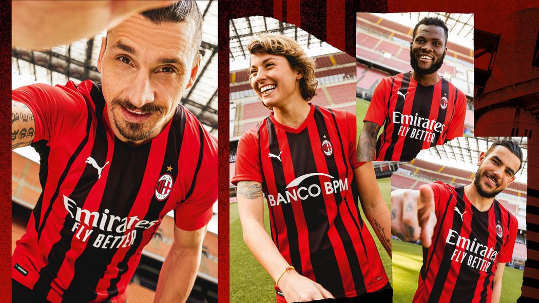 Nové dresy AC Milán