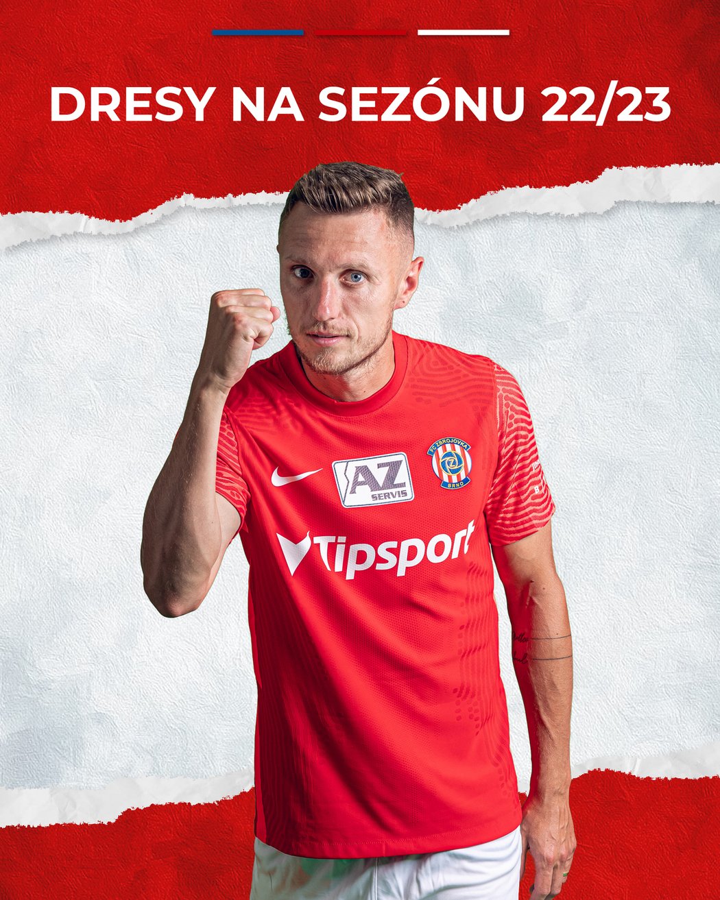 Domácí dres Zbrojovky pro sezonu 2022/23