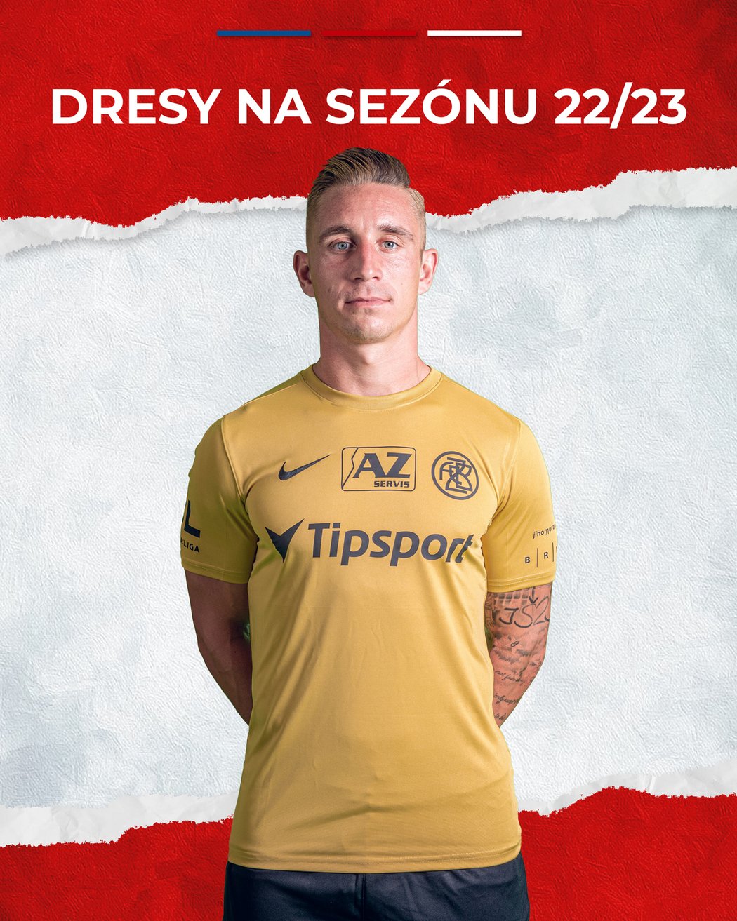 Venkovní dres Zbrojovky pro sezonu 2022/23