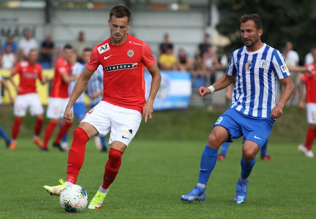 Fotbalisté Zbrojovky Brno v zápase s Prostějovem