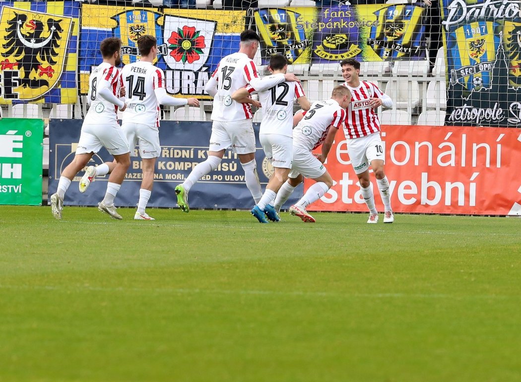 Fotbalisté Opavy remizovali v druhé lize na Žižkově 1:1