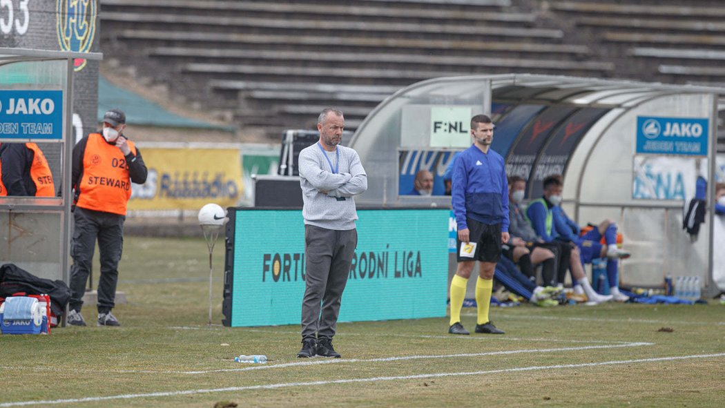 Trenér hradeckých fotbalistů Zdenko Frťala