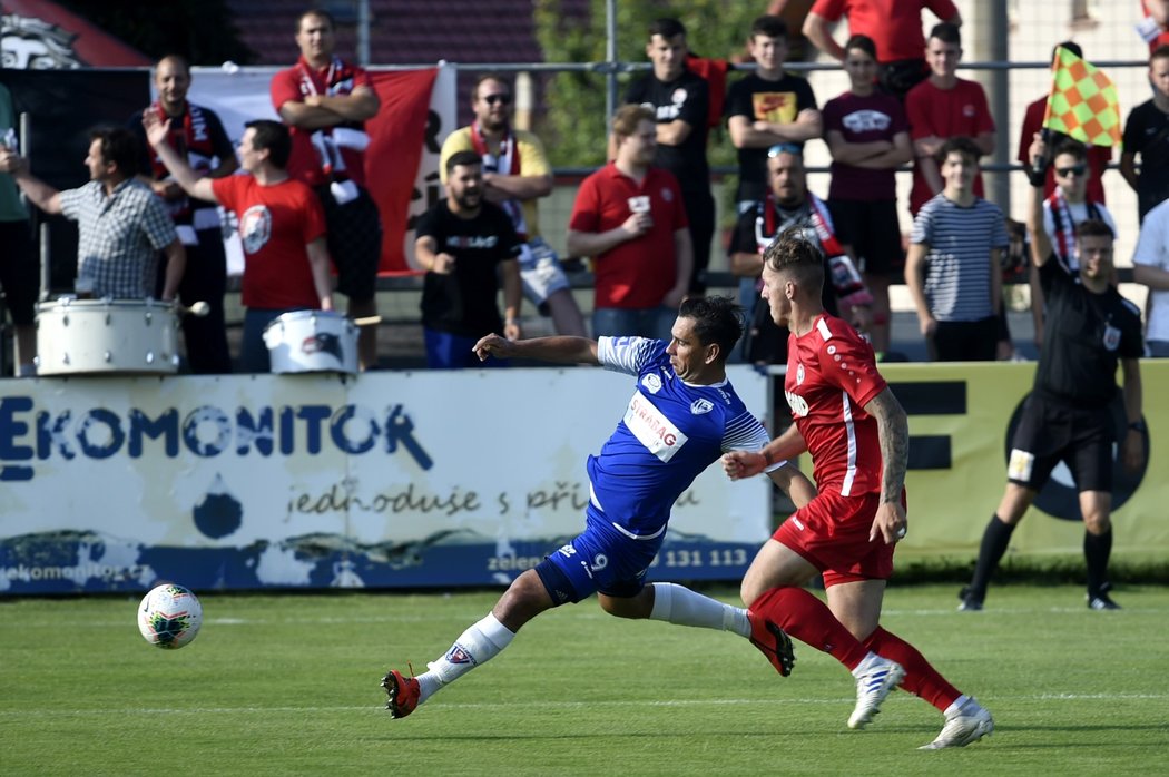 Fotbalisté Pardubic vyhráli v Chrudimi a udělali tak další krok k postupu do nejvyšší soutěže