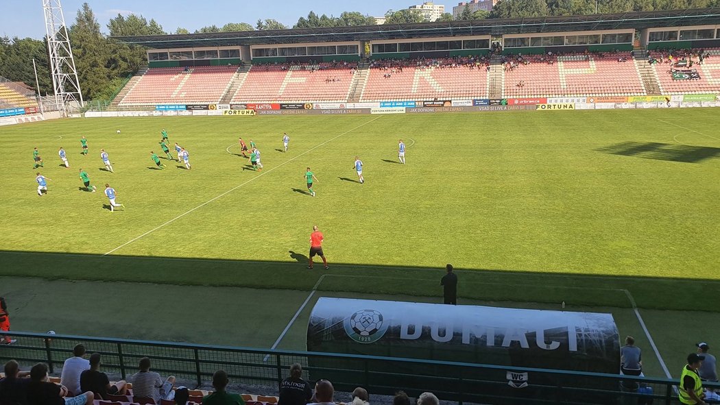 Utkání druhého kola druhé ligy mezi Příbramí a Táborskem