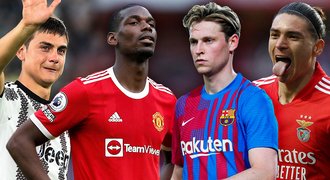 Přestupové hity: bitka o Darwina, sága De Jong a kam míří Pogba či Dybala?