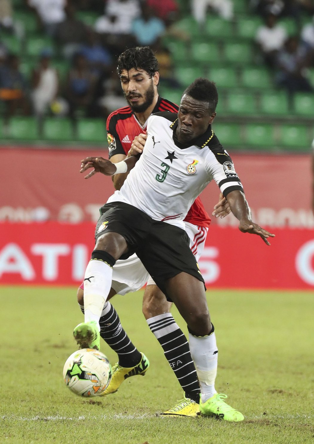 Fotbalisté Egypta vybojovali těsnou výhru nad Ghanou