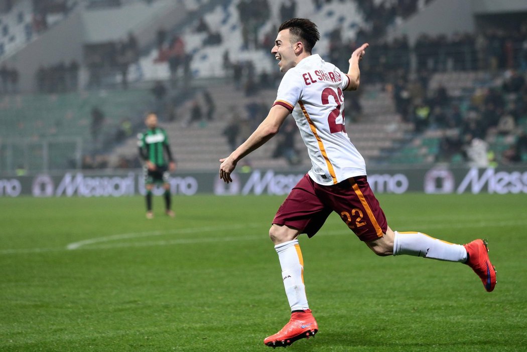 Zimní posila AS Řím El Shaarawy pojistil výhru v Sassuolu