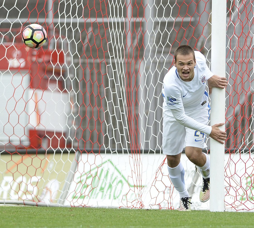 Útočník Matěj Pulkrab přišel na hřiště a vstřelil sparťanskou branku na 3:2