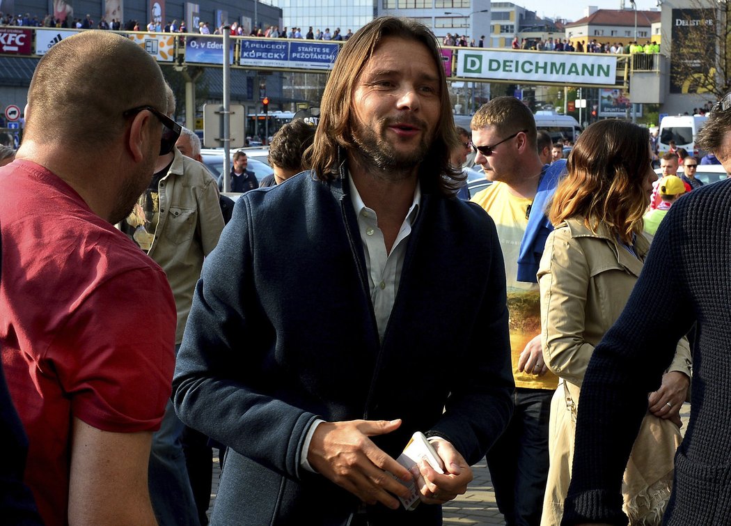 Marek Jankulovski se přišel podívat na derby Slavia - Sparta jako VIP fanoušek