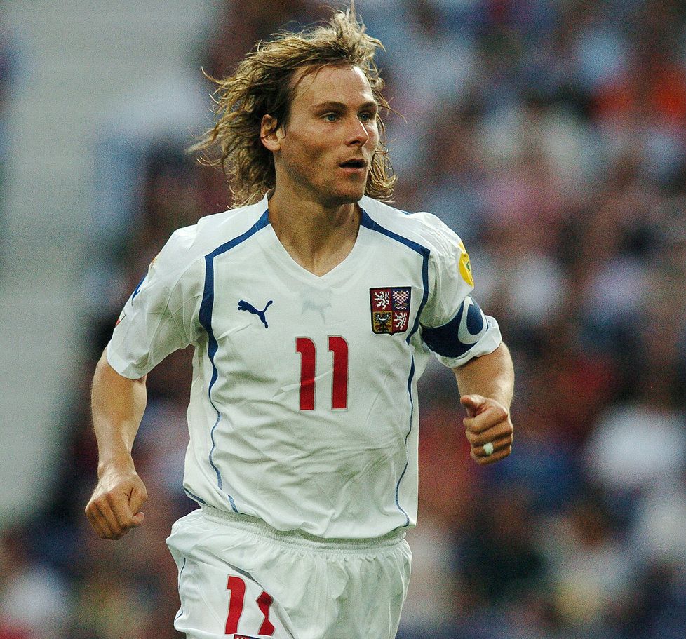 Pavel Nedvěd, kapitán českého týmu na EURO 2004