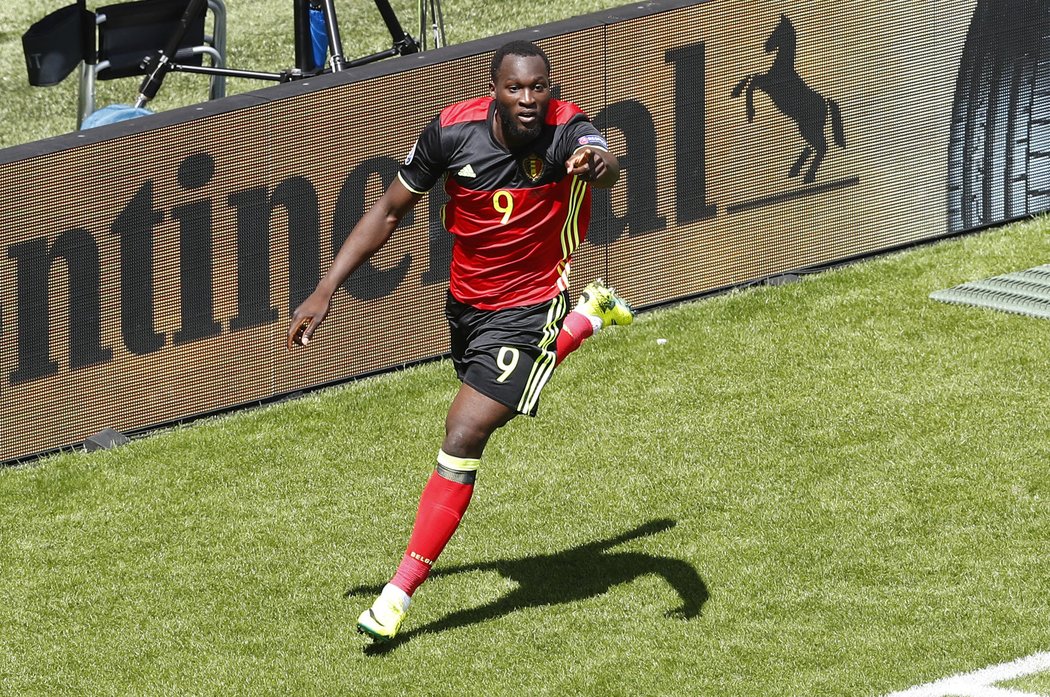 Lukaku slaví gól proti Irsku na EURO