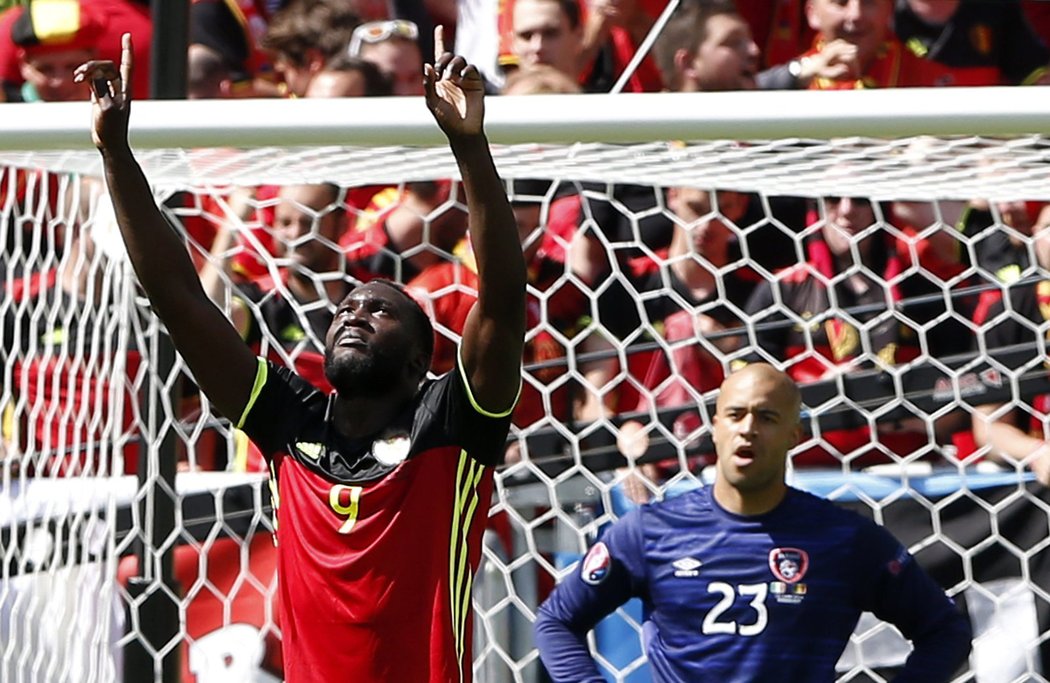 Střelec belgické reprezentace Romelu Lukaku.