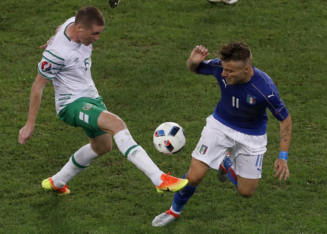 Irsko svedlo s Itálií na EURO velkou bitvu a slavilo cenné vítězství 1:0, které mu zaručilo postup.