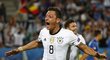 Mesut Özil jásá, Německo po jeho gólu vedlo nad Itálií ve čtvrtfinále EURO 2016 1:0.