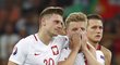 Zklamaní fotbalisté Polska po prohraném čtvrtfinále