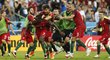 Šťastný Éder. Portugalsko se jeho zásluhou ujalo vedení v prodloužení finále EURO 2016 s Francií.