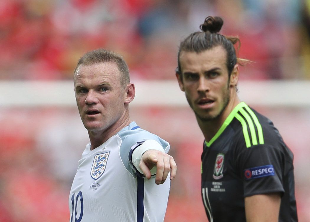 Hvězdy Wayne Rooney a Gareth Bale