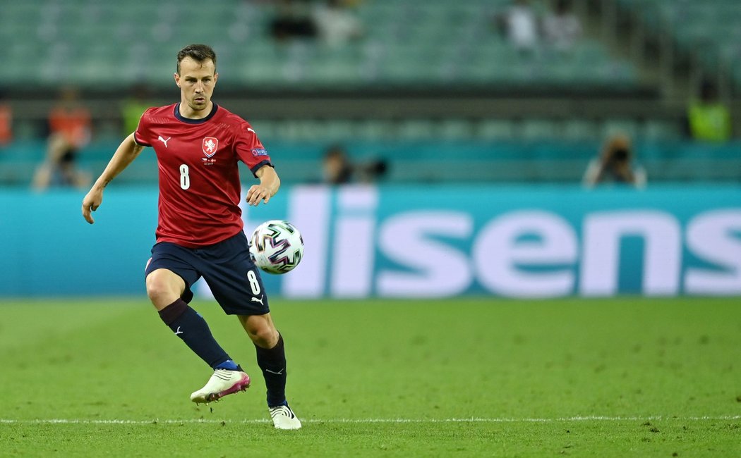Poslední zápas za reprezentaci odehrál Vladimír Darida na EURO proti Dánsku