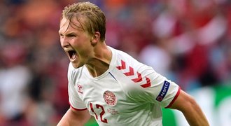 Wales - Dánsko 0:4. Dvakrát pálil Dolberg, zvýšili Mähle a Braithwaite