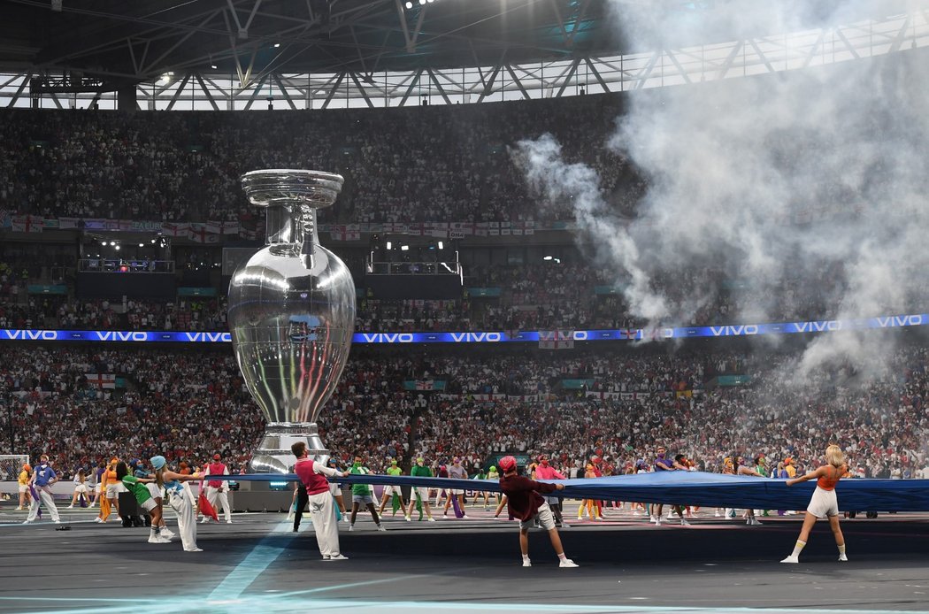 Zahajovací ceremoniál finále EURO 2021 ve Wembley mezi Anglií a Itálií