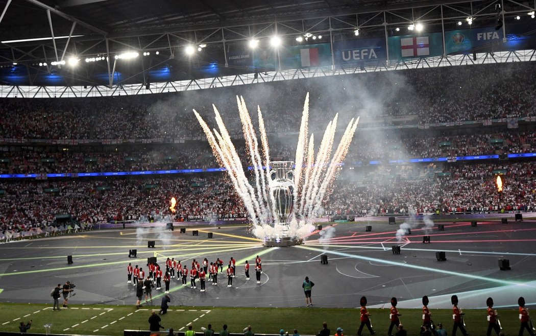 Zahajovací ceremoniál finále EURO 2021 ve Wembley mezi Anglií a Itálií