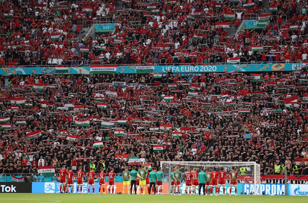 Plný stadion v Budapešti fandil Maďarům a Portugalcům