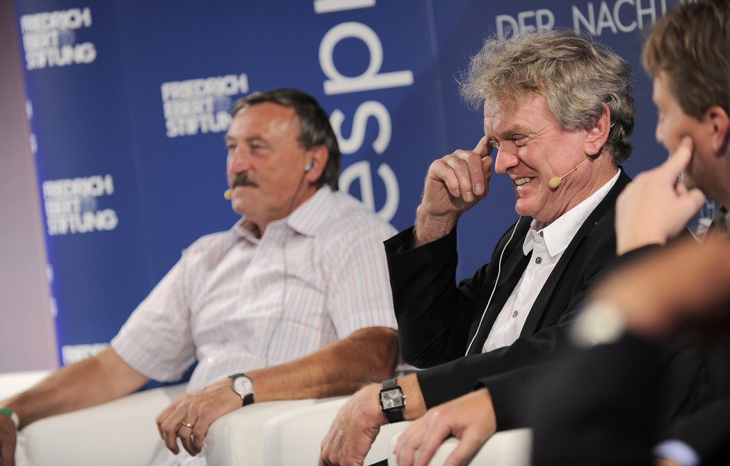 Antonín Panenka (vlevo) a Sepp Maier