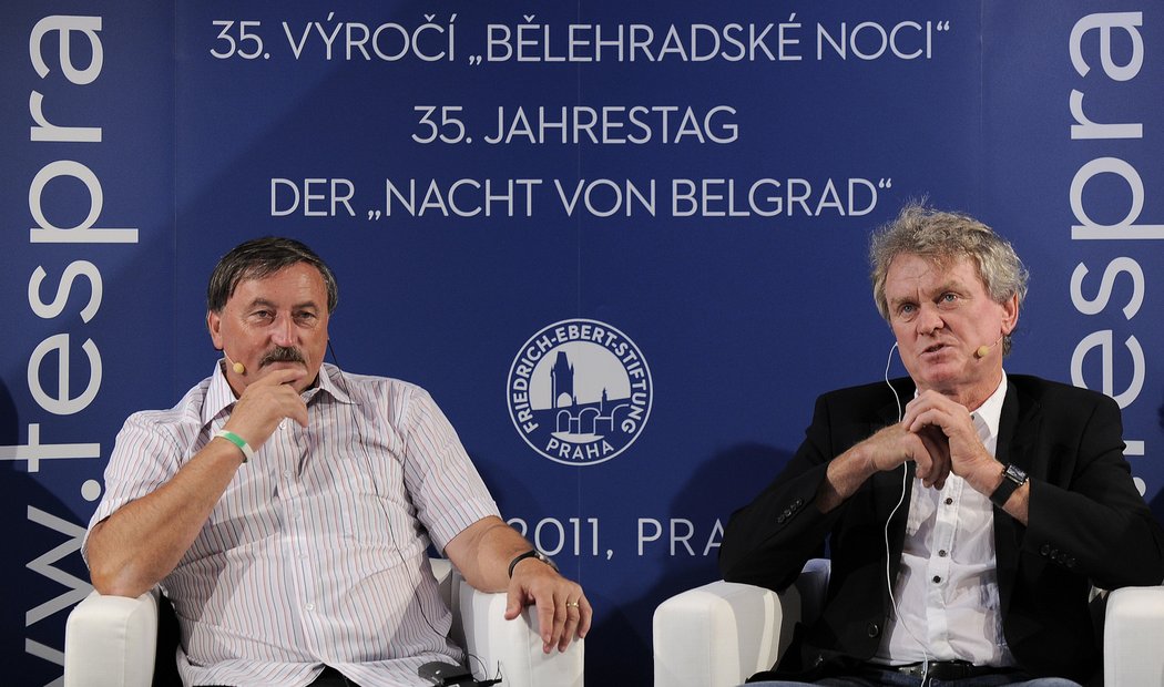 Antonín Panenka (vlevo) a Sepp Maier