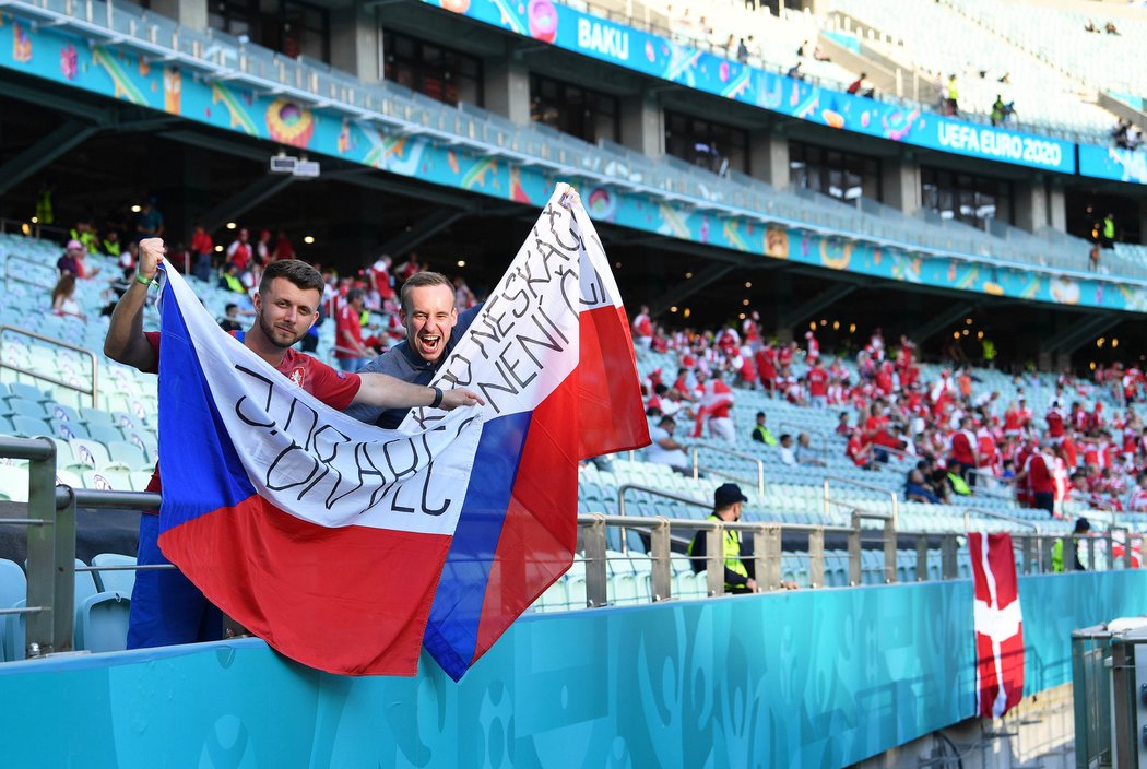 Dvojice českých fanoušků v Baku