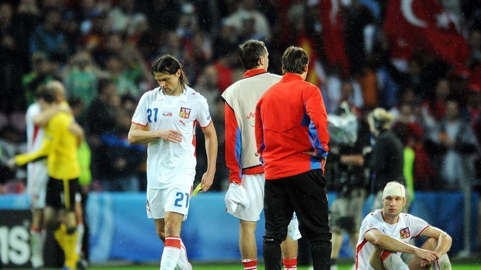 Zklamaní Tomáš Ujfaluši a Jan Polák (vpravo).