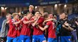 Lvíčata slaví gól Martina Vitík v závěru utkání proti Německu