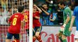 Smutný Buffon přihlíží Španělské radosti po prvním gólu