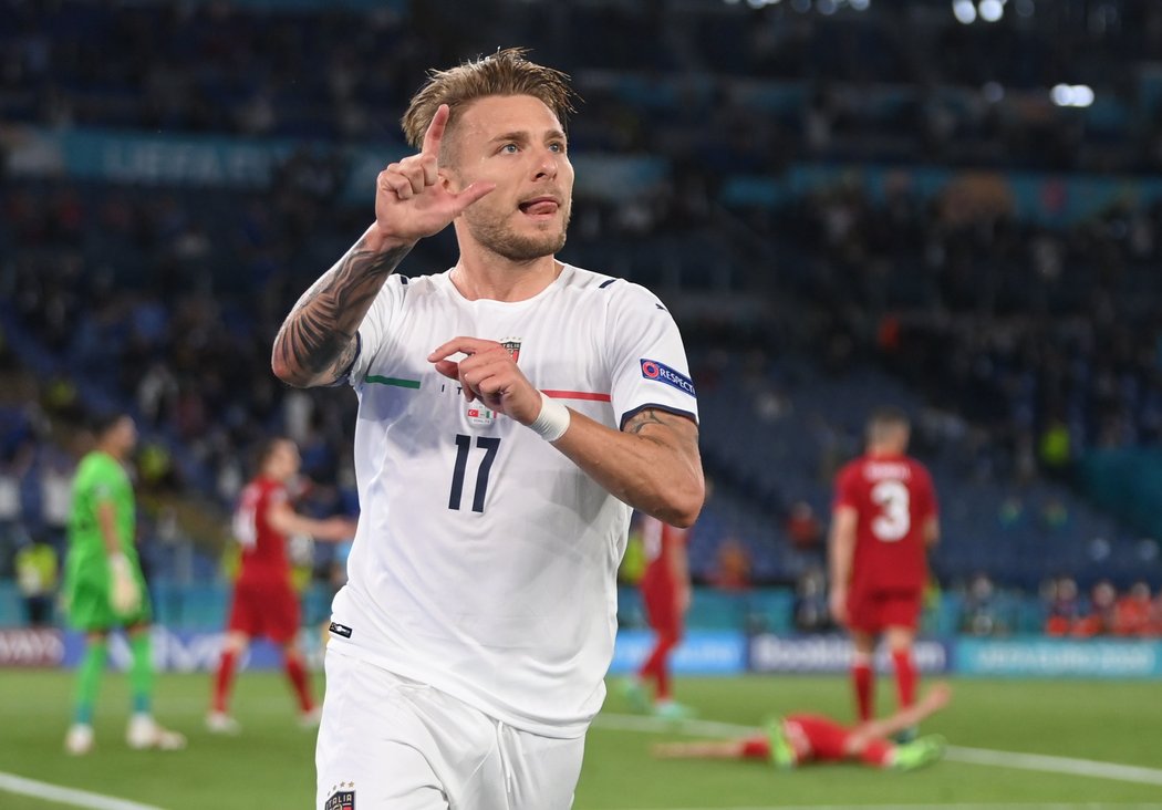 Ciro Immobile přidal druhý gól Itálie