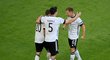 Radost fotbalistů Německa v utkání proti Portugalsku