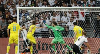 Německo - Ukrajina 2:0. Mistři světa se nadřeli, výhru pečetili až v závěru