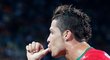 Ronaldo slaví svůj druhý gól zápasu